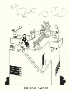 O Jardim do Telhado (litografia) de William Heath Robinson