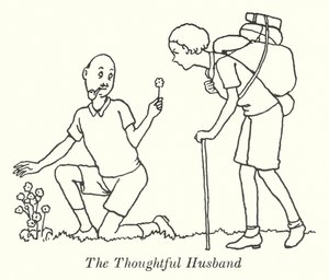 O Marido Previdente (litho) de William Heath Robinson