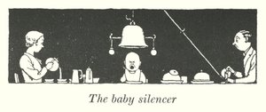 O silenciador para bebé (litho) de William Heath Robinson