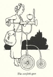 A arma de confete (litho) de William Heath Robinson