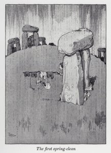 A primeira limpeza de primavera (litho) de William Heath Robinson