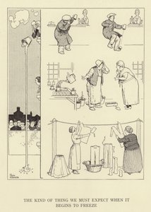 O tipo de coisa que devemos esperar quando começa a congelar de William Heath Robinson