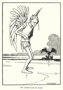 A classe inferior das aves (litho) de William Heath Robinson