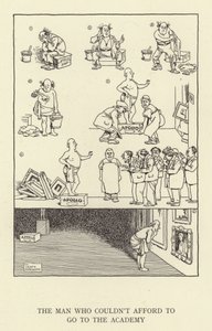O homem que não podia se dar ao luxo de ir à academia de William Heath Robinson