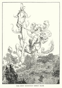 A égua mais horrivelmente grande (litho) de William Heath Robinson