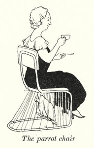 A cadeira de papagaio (litho) de William Heath Robinson