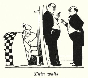 Paredes finas (litho) de William Heath Robinson