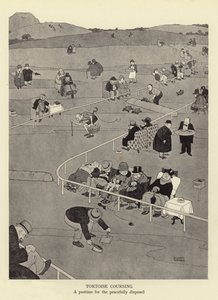 Tartaruga correndo, um passatempo para os pacíficos de William Heath Robinson