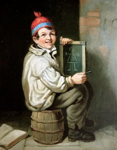 O Menino da Escola (óleo sobre tela)