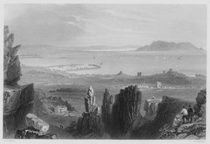 Dublin Bay, de Kingstown Quarries (gravura) de William Henry (after) Bartlett