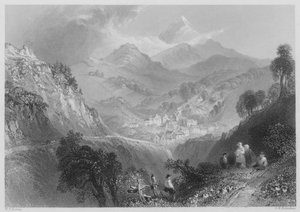 Enniskerry, perto de Dublin (gravura) de William Henry (after) Bartlett