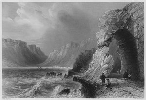Glenariff, Condado de Antrim (gravura) de William Henry (after) Bartlett
