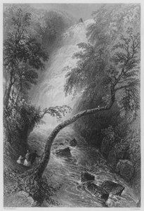 Cascata Torc (gravura) de William Henry (after) Bartlett