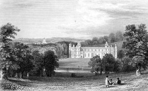 Audley End, Essex, gravado por Henry Adlard, 1832 de William Henry Bartlett