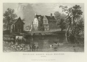 Abadia de Beleigh, perto de Maldon, Essex de William Henry Bartlett