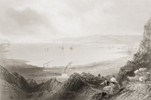 Belfast Lough, Condado de Antrim, de &39;Cenário e antiguidades da Irlanda&39; por George Virtue, de 1860 de William Henry Bartlett