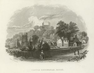 Castelo Hedingham, Essex de William Henry Bartlett