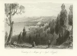 Cemitério e Mesquita de Ayub, Constantinopla de William Henry Bartlett
