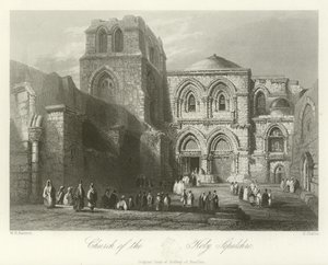 Igreja do Santo Sepulcro, em Jerusalém de William Henry Bartlett