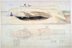 Colosso de Ramsés II, Memphis, 1845