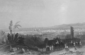 Damasco, de cima Salahyeh de William Henry Bartlett