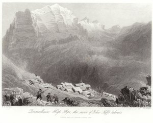 Dormeilleuse nos Altos Alpes de William Henry Bartlett