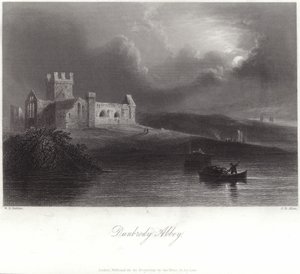 Abadia de Dunbrody no Condado de Wexford de William Henry Bartlett