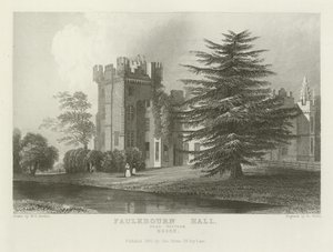 Faulkbourn Hall, perto de Whitham, Essex de William Henry Bartlett