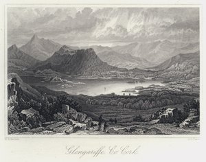 Glengariffe, Co Cork (gravura) de William Henry Bartlett