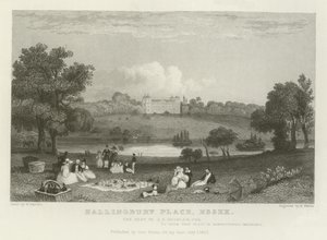 Hallingbury Place, Essex, a sede de JA Houblen, Esquire de William Henry Bartlett