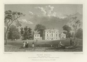 Hare Hall, perto de Romford, Essex, sede de J Western, Esquire de William Henry Bartlett