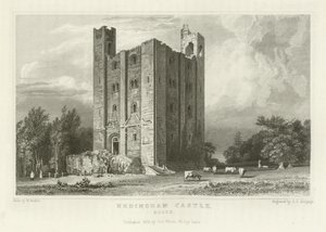 Castelo de Hedingham, Essex de William Henry Bartlett