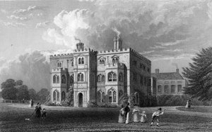 Marks Hall, Coggeshall, Essex, gravado por John Carr Armytage, 1833