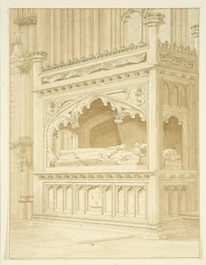 Monumento a William Canynges em St Mary Redcliffe de William Henry Bartlett