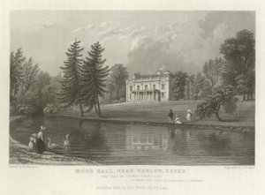 Moor Hall, perto de Harlow, Essex, a sede de Thomas Perry, Esquire de William Henry Bartlett