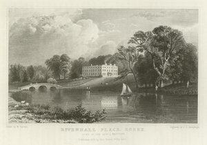 Rivenhall Place, Essex, sede do reverendo J Western de William Henry Bartlett