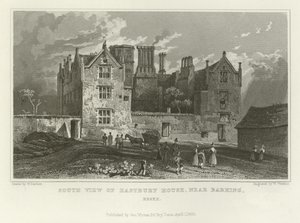 Vista sul da casa de Eastbury, perto de Barking, Essex