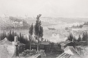 O Arsenal da Pera, Turquia, da &39;Galeria de Retratos Históricos&39;, publicado em 1880 de William Henry Bartlett