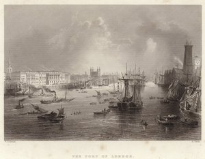 O porto de londres de William Henry Bartlett