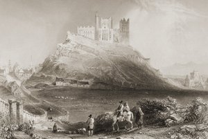 A rocha de Cashel, condado Tipperary, Irlanda. de "Cenário e Antiguidades da Irlanda" por George Virtue, de 1860 de William Henry Bartlett