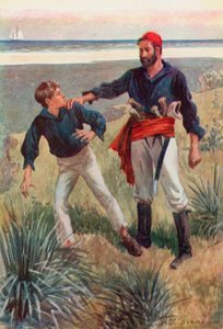 Uma mão pesada segurou meu ombro e segurou-o como se estivesse em um de William Henry Charles Groome