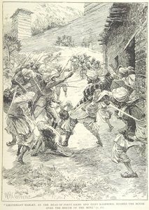 Ataque à mina em Chitral de William Henry Charles Groome