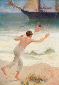 Eu pulei no mar no mesmo momento em que Jack pulou no mar