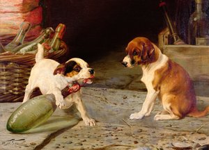 Desarrolhando a garrafa, 1887 (um dos dois)