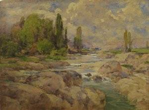 The Normal Rock Creek, 1910. de William Henry Holmes