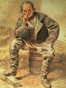 Um Oysterman, 1827 de William Henry Hunt