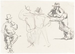 Estudos de uma Figura Masculina de William Henry Hunt