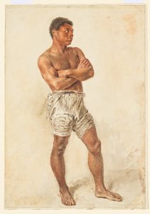 Estudo de uma jovem modelo de William Henry Hunt