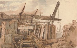 O Edifício da Ponte de Waterloo de William Henry Hunt