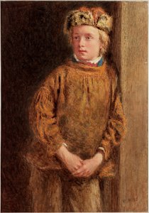 The Fisherboy (bc e wc no papel de wove) de William Henry Hunt